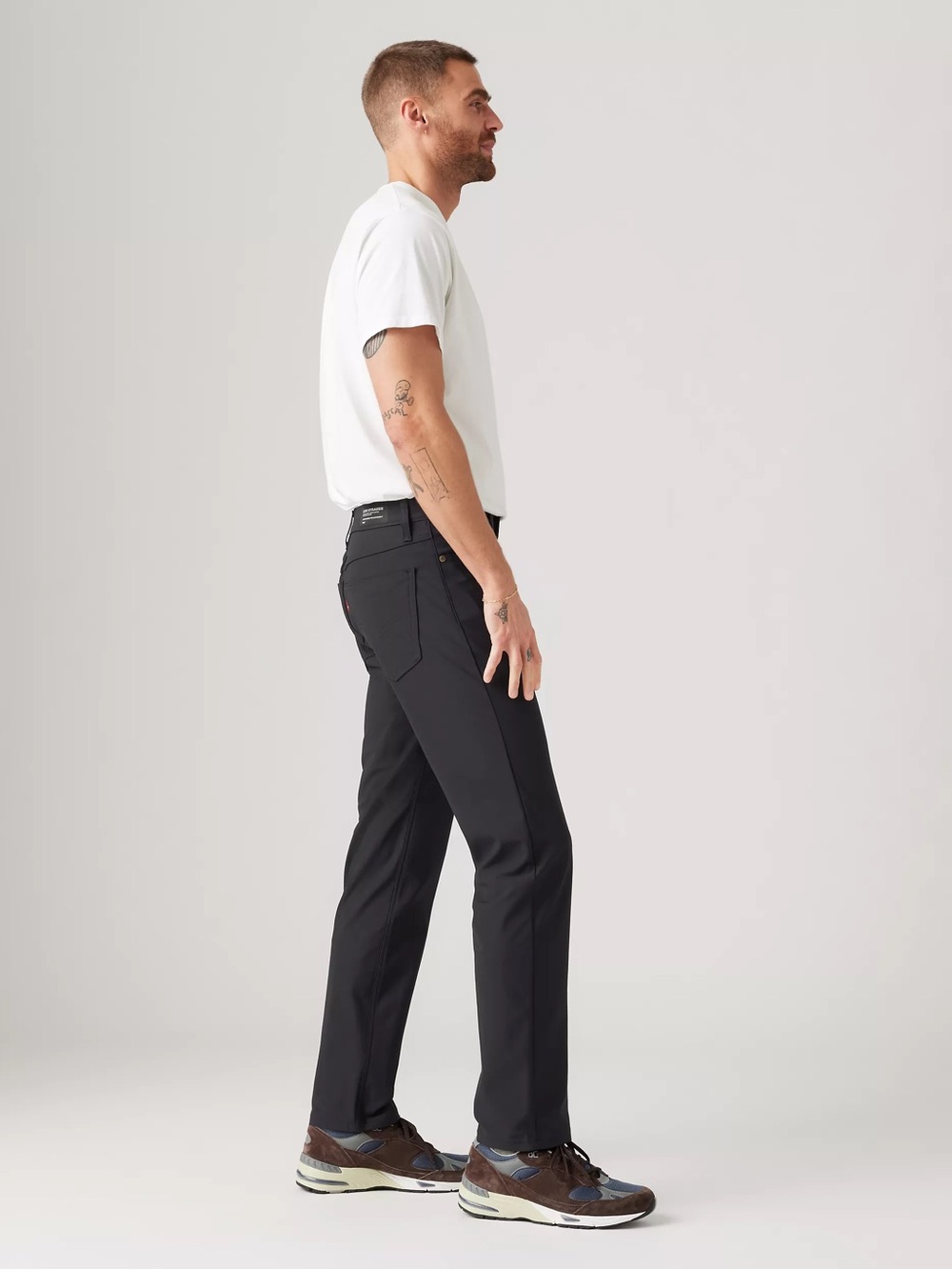 Men's Black Straight-Leg Jeans - Classic Everyday Fit 33x32